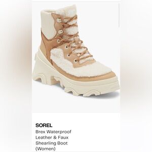 Sorel Brex Waterproof leather & Faux Shearling Boot